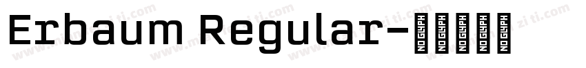 Erbaum Regular字体转换